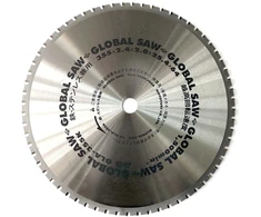 GLOBAL SAW Diskinis pjūklas plienui pjauti GLOBAL SAW 355 x 2,4/2,0 x 25,4 mm / 64 dant. CERMET JAPAN