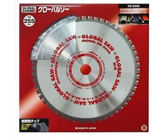 GLOBAL SAW Diskinis pjūklas plienui pjauti GLOBAL SAW 255 x 2.1/1.8 x 25.4mm / 54z CERMET JAPAN