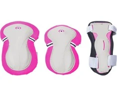 GLOBBER kelių ir alkūnių apsaugų rinkinys, rožinis Junior XS RANGE B (25-50KG), 541-310