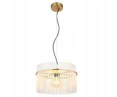 Globo Toys Pakabinamas šviestuvas GLOBO GORLEY, 1xE27, 60W, 230V, metalinis, aukso sp, ø40x150cm