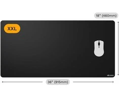 Glorious pelės kilimėlis žaidimams 2 XXL, edge-to-edge, rubberised – 1220 x 610mm, juodos spalvos