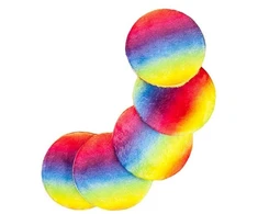 Glov Moon Pads Rainbow daugkartinio naudojimo dribsniai 5 vnt.