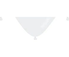 GMR Baltos širdies balionai - 29 cm - 50 vnt.
