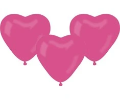 GMR latekso balionai Hearts Rožinė - 50 vnt.