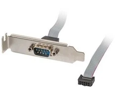 Lanberg śledź 1x DB9(COM) 40cm low profile