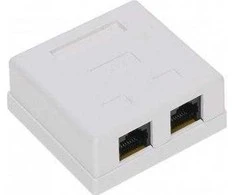 TST GNIAZDO KOŃCOWE RJ45-2G1/6 PODWÓJNE