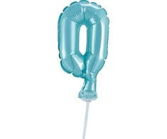 GoDan BALON foliowy NA PATYku CYFRA nr. 0,8,9 13 cm