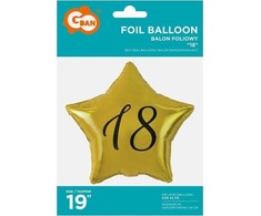 GoDan Folin balionas 18 žvaigždučių aukso