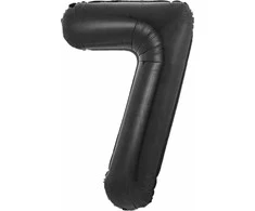 GoDan B&amp;C folijos balionas numeris 7, matinė juoda, 85 cm
