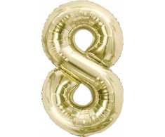 GoDan BALLOON FALL 8 CHAMPAGNE 85CM GO PBH