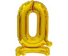GoDan Balon foliowy B&amp;C Cyfra stojaca "0" auksinė 38cm