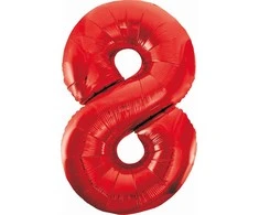 GoDan Baliono numeris 8 raudona, 85cm