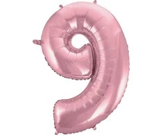 GoDan BALON foliowy sidabrinė CYFRA 0-9 na HEL 85 cm