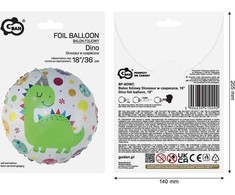 GoDan Folijos balionas Dinozauras kepurėje 36cm
