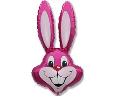 GoDan Balon foliowy Rabbit rožinis 90x58cm