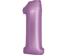 GoDan išmanusis folijos balionas Nr. 1 Levandų matinis 76 cm Godan