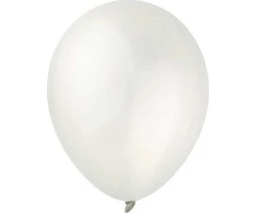 GoDan Balony Decomex metalinis Pearl Baltas 100szt