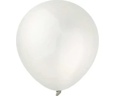 GoDan Balony Decomex metalinis Pearl Baltas 100szt