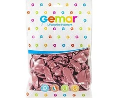 GoDan Balony GEMAR metal 26cm rožinė-auksinė 100szt. Godan