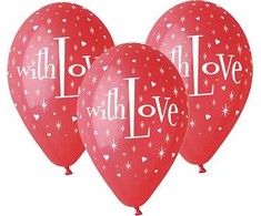 GoDan Balony 12" Prem.With Love A5 GS110/P080 02219