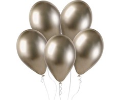 GoDan Shiny šampano balionai 13 cm 50 vnt