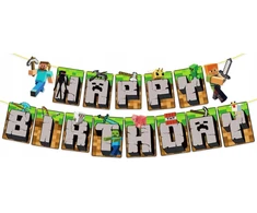 „GoDan Banner Minecraft“ su gimtadieniu