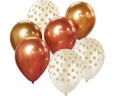 Metalinis balionas 12 aukso ir vario Party GODAN BB-ZLM7