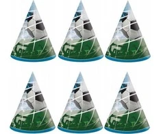 Globos Europe Bv Futbolo gerbėjų popierinės kepuraitės, 6 vnt.