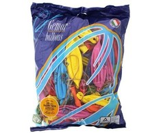 GoDan Ballon pastelinis kamuolys su spaudu Lux mišinys spalvų 50 vienetų. GPBD1 / ASL50.