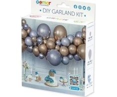 GoDan Girlanda balonowa DIY sidabrinė ir-auksinė 65szt