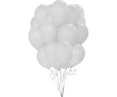 GoDan Metal Balloons Baltas, B &amp; C, 30 cm, 50 vnt.