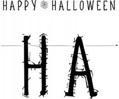 Boland Traciks Happy Halloween užrašų juosta