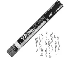 Pop konfeti 40 cm Streamers Sidabrinė Party GODAN JC-KPSS40