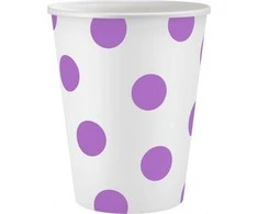 GoDan Popieriniai puodeliai su levandų taškeliais, 6vnt., 250ml