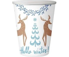 GoDan Hello Winter popieriniai puodeliai 250ml 6vnt
