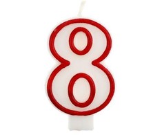Gimtadienio žvakė numeris 8 GODAN