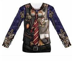 GoDan Marškinėliai su nadrukiem Steampunk Man rozm. L