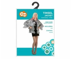GoDan Blizgučiais sidabrinė suaugusiųjų striukė, unisex dydis