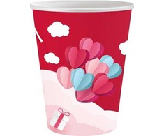 GoDan Kubeczki papierowe Love 250ml 6szt