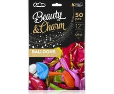 GoDan metaliniai balionai Mix Colors, B&amp;C, 30 cm, 50 vnt.