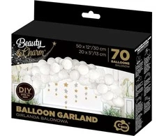 GoDan B &amp; C balionas girlanA balta 70vnt