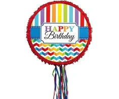 GoDan Piniata Birthday Brights popierius / plastikas 45x45x8, EDUKAMP