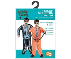 GoDan Vaikų kostiumas „Kalėjimo skeletas“ dydis 120/130