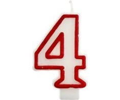 Gimtadienio žvakė numeris 4 GODAN