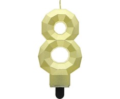 GoDan Świeczka Cyfra 8 Diament 7.6cm