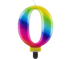 GoDan numerio žvakė 0, Galaxy, 8,0 cm PF-SCG0