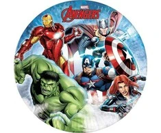 Globos Europe Bv GoDan Avengers Infinity Popierinės lėkštės 23cm 8vnt