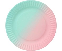 GoDan Popierinės lėkštutės ombre 18 cm 6 vnt.