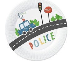 GoDan Policijos popieriaus plokštės 18cm 6vnt.