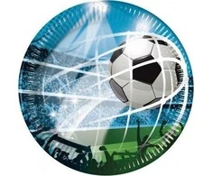 GoDan Popierinės lėkštės Futbolo fanai 23cm 8 vnt
